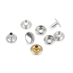Beüthető Patent Gomb Ø15 mm - Bőr és Vastag Anyagokhoz