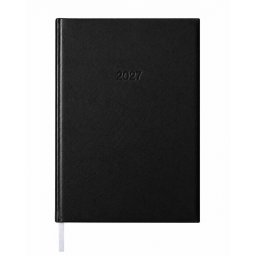 Határidőnapló agenda Standard B/5, heti fehér lapokkal fekete Bluering® 2027.