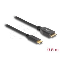 USB 3.1 Type-C(M) / USB 3.1 Type-Micro B(M) 0.5m kabel Delock 83676