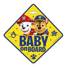 Mancs őrjárat Baby on board tábla