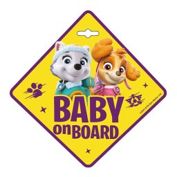 Mancs őrjárat Skye Baby on board tábla