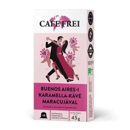 Kávékapszula, Nespresso kompatibilis, Cafe Frei Buenos Aires-i karamella bíbor maracujával 9+1db kapszula