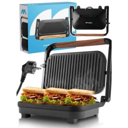 Kihúzható elektromos, kontakt grill szendvicssütő és Panini sütő, 1500W, SM1500W