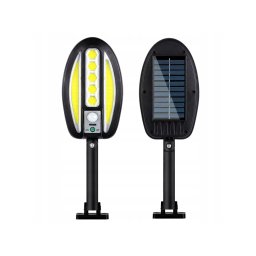 Napelemes COB LED-es reflektor, mozgásérzékelővel, távirányítóval, 3000 mAh
