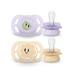 Philips AVENT SCF075/03 Ultra start játszócumi mintás 0-2hó, lányos (2 db)
