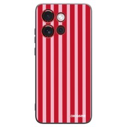 Fekete szilikon tok az alábbi mobiltelefonokra Motorola Edge 60 Neo 5G - Lines red