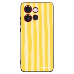 Fekete szilikon tok az alábbi mobiltelefonokra Motorola Edge 60 Neo 5G - Lines lemon