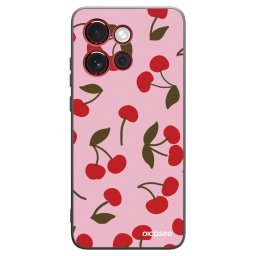 Fekete szilikon tok az alábbi mobiltelefonokra Motorola Edge 60 Neo 5G - Cherry