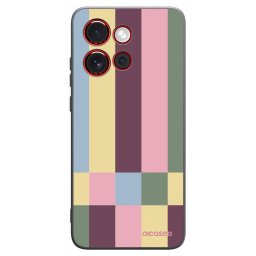 Fekete szilikon tok az alábbi mobiltelefonokra Motorola Edge 60 Neo 5G - Lobby tiles