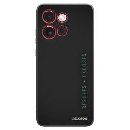 Fekete szilikon tok az alábbi mobiltelefonokra Motorola Edge 60 Neo 5G - Results x Excuses