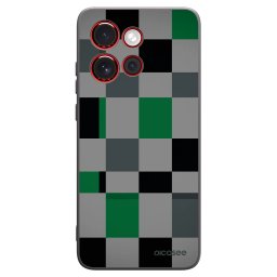 Fekete szilikon tok az alábbi mobiltelefonokra Motorola Edge 60 Neo 5G - Block Grid