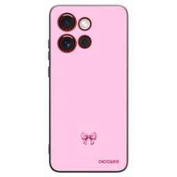 Fekete szilikon tok az alábbi mobiltelefonokra Motorola Edge 60 Neo 5G - Blush bow