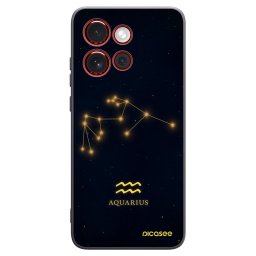 Fekete szilikon tok az alábbi mobiltelefonokra Motorola Edge 60 Neo 5G - AQUARIUS