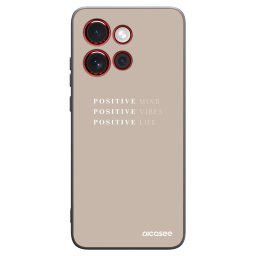 Fekete szilikon tok az alábbi mobiltelefonokra Motorola Edge 60 Neo 5G - Positive Vibes