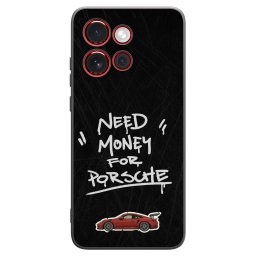 Fekete szilikon tok az alábbi mobiltelefonokra Motorola Edge 60 Neo 5G - Dark Racer