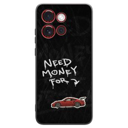 Fekete szilikon tok az alábbi mobiltelefonokra Motorola Edge 60 Neo 5G - Track Mode