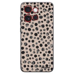 Fekete szilikon tok az alábbi mobiltelefonokra Motorola Edge 60 Neo 5G - Dots