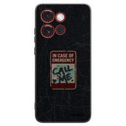 Fekete szilikon tok az alábbi mobiltelefonokra Motorola Edge 60 Neo 5G - EMERGENCY