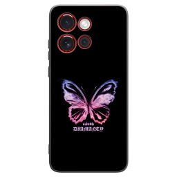 Fekete szilikon tok az alábbi mobiltelefonokra Motorola Edge 60 Neo 5G - Diamanty Purple