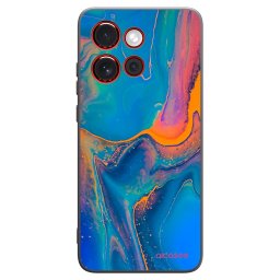Fekete szilikon tok az alábbi mobiltelefonokra Motorola Edge 60 Neo 5G - Rainbow