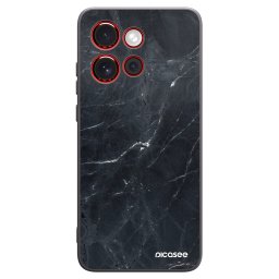 Fekete szilikon tok az alábbi mobiltelefonokra Motorola Edge 60 Neo 5G - Black marble