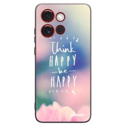 Fekete szilikon tok az alábbi mobiltelefonokra Motorola Edge 60 Neo 5G - Think happy be happy