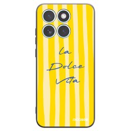 Fekete szilikon tok az alábbi mobiltelefonokra Motorola Edge 70 Fusion - Ladolcevita