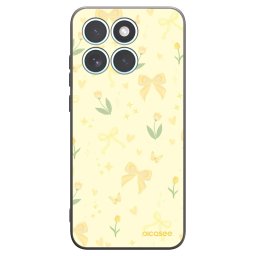Fekete szilikon tok az alábbi mobiltelefonokra Motorola Edge 70 Fusion - Honey Blossom