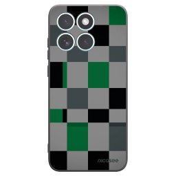 Fekete szilikon tok az alábbi mobiltelefonokra Motorola Edge 70 Fusion - Block Grid