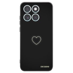 Fekete szilikon tok az alábbi mobiltelefonokra Motorola Edge 70 Fusion - Heart