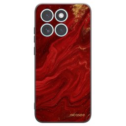 Fekete szilikon tok az alábbi mobiltelefonokra Motorola Edge 70 Fusion - Red