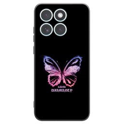Fekete szilikon tok az alábbi mobiltelefonokra Motorola Edge 70 Fusion - Diamanty Purple