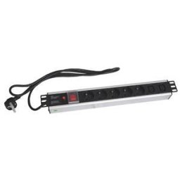 19"-os tápegység OC 5x230V 2xIEC 2m PPO SW Fekete