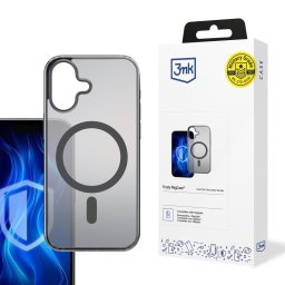 3mk védőburkolat Frosty MagCase fekete Apple iPhone 16 Plus készülékhez