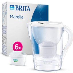 Brita Marella Cool fehér 6 Maxtra Pro All-In-1 szűrő vízforraló, 2, 4 l, szűrőcsere-jelzővel, 6x szűrőbetéttel