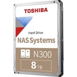 TOSHIBA HDD N300 NAS 8TB, SATA III, 512MB gyorsítótár, BULK