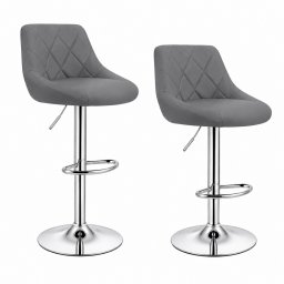 Velora Bar Line SOLARA Midnight Gray - prémium bárszék szett, sötétszürke