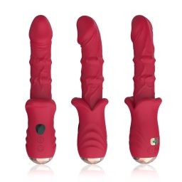 Dick Red Vibrtor G-pont stimull, 9 rezgsmd USB-C tlts 21,7 cm fekete
