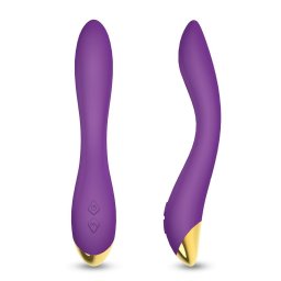Flamingo Vibrtor G-pont s csikl stimull 22 cm lila vzll USB tlts