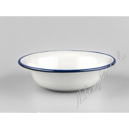 Fehér zománcozott tányér 20 cm