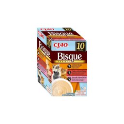 Inaba Cat Ciao Bisque Variety - csirke, csirke-marha, tonhal-lazac 10 x 40 g