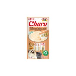Inaba Cat Ciao Churu - csirke-lazac 4 x 14 g