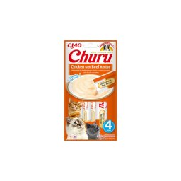 Inaba Cat Ciao Churu - csirke-marha 4 x 14 g