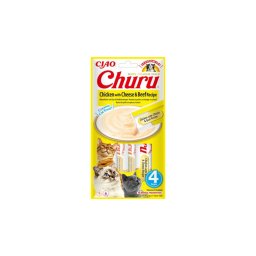 Inaba Cat Ciao Churu - csirke-sajt-marha 4 x 14 g
