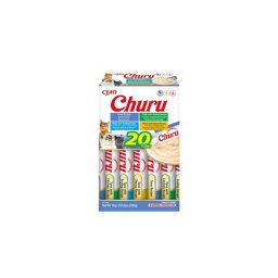 Inaba Cat Ciao Churu Mix - tonhal-csirke-fésűkagyló-sajt 20 x 14 g