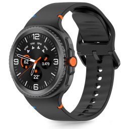 Tech-Protect Silicone Samsung Galaxy Watch 8 / 9 / Classic (40/44/46mm) szilikon szíj, fekete