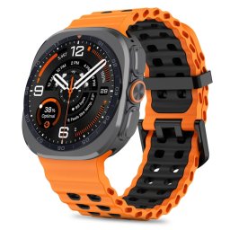 Tech-Protect IconBand Pro Samsung Galaxy Watch Ultra 2024 / 2026 (47mm) szilikon szíj, narancs-fekete