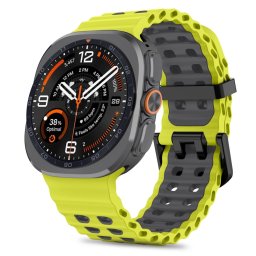 Tech-Protect IconBand Pro Samsung Galaxy Watch Ultra 2024 / 2026 (47mm) szilikon szíj, sárga-fekete