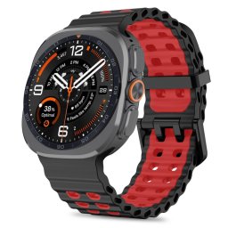 Tech-Protect IconBand Pro Samsung Galaxy Watch Ultra 2024 / 2026 (47mm) szilikon szíj, fekete-piros
