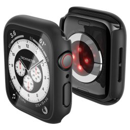 Spigen Thin Fit 360 Apple Watch SE 1 / 2 / 3 / S4 / S5 / S6 tok kijelző védelemmel, 44mm, Black, fekete